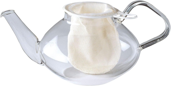 WESTMARK Teesieb 3 Stück, Ø 9 cm, für je 4 Tassen, Baumwolle, Weiß, Teenetze, Baumwolle, Edelstahl 18/8 Bild 7