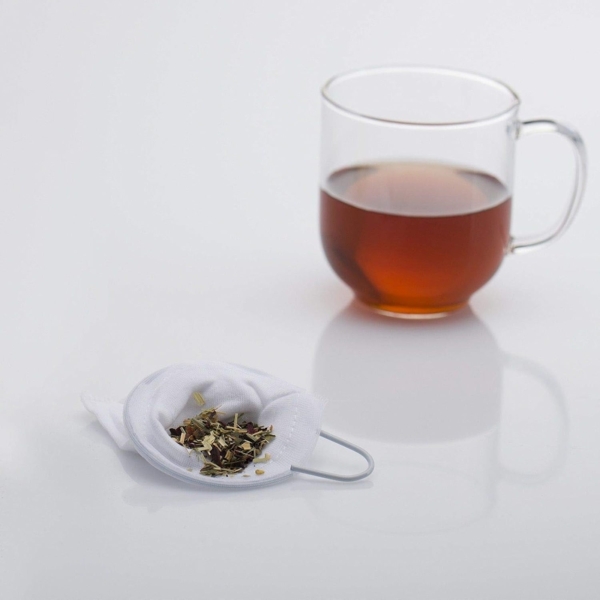 WESTMARK Teesieb 3 Stück, Ø 9 cm, für je 4 Tassen, Baumwolle, Weiß, Teenetze, Baumwolle, Edelstahl 18/8 Bild 8