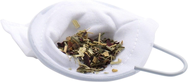 WESTMARK Teesieb 3 Stück, Ø 9 cm, für je 4 Tassen, Baumwolle, Weiß, Teenetze, Baumwolle, Edelstahl 18/8 Bild 6