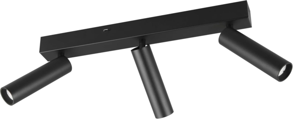 Moderner LED Deckenstrahler AMBALA dimmbar 3-flammig Schwarz, Breite 44cm