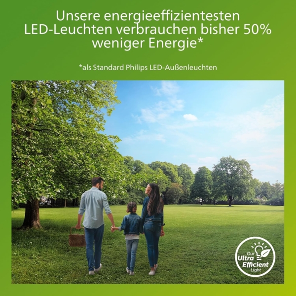 Philips LED Außenwandleuchte Python anthrazit mit Bewegungssensor warmweiß Bild 5