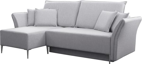 Ecksofa Mokoli (Farbe: Terra 6, Füße: Silber)