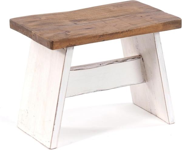 DESIGN DELIGHTS Hocker SITZBÄNKCHEN "SCHEMEL 40", Mahagoni, 31x40x25cm, Fußhocker, Farbe: