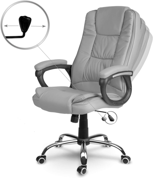 Sofotel Porto Chair, Kunstleder, Grau, Standard Bild 4