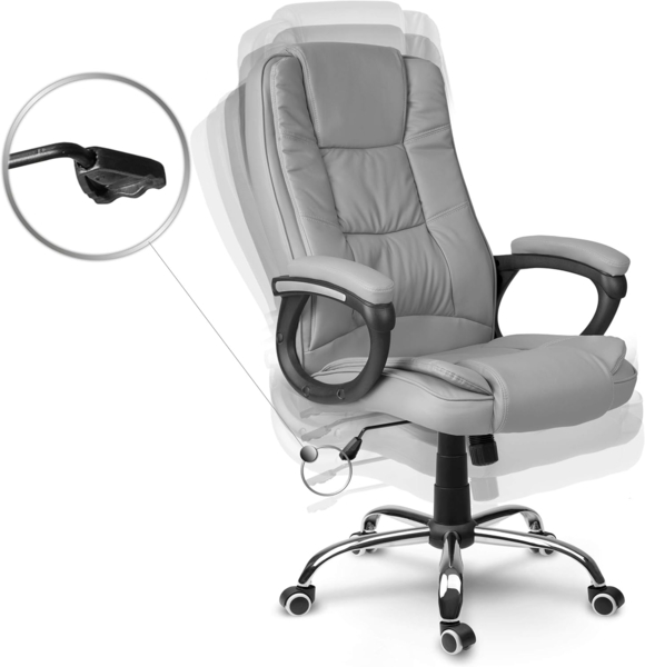 Sofotel Porto Chair, Kunstleder, Grau, Standard Bild 9