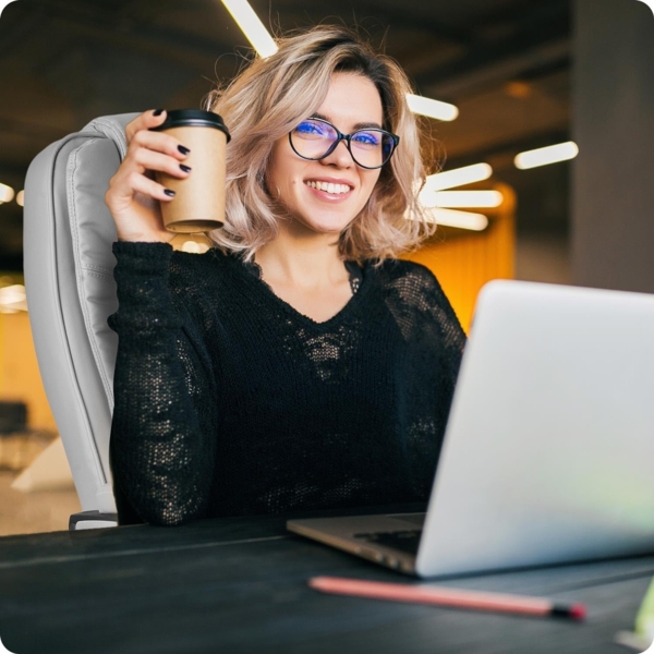 Sofotel Porto Chair, Kunstleder, Grau, Standard Bild 2