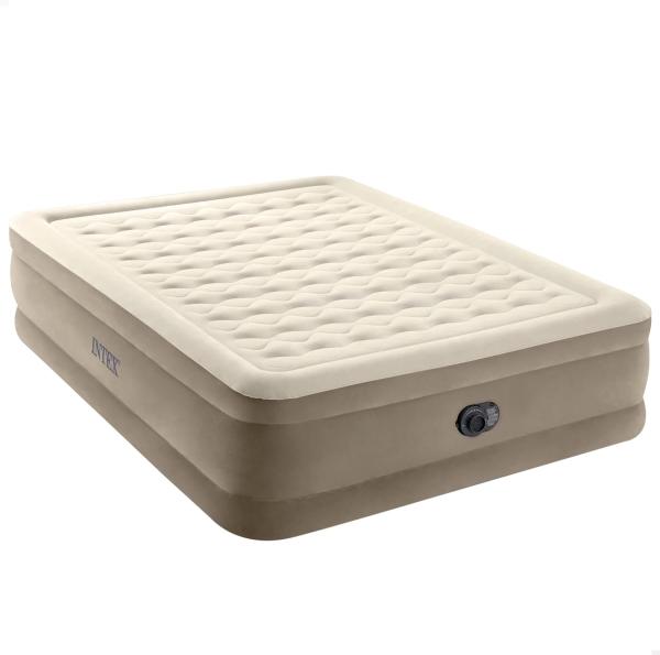 Intex 'DURA-BEAM' UltraPlush Airbed inkl. Pumpe, beige, 152 x 203 x 46 cm