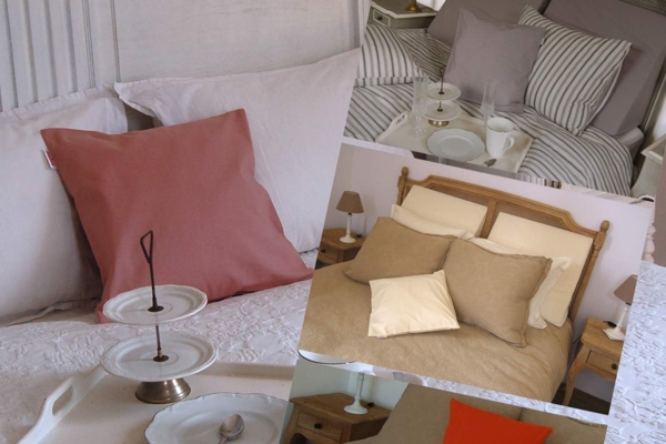 Kissenbezug ca. 80x80 cm pink 100% Baumwolle beties "Basic" Bild 5