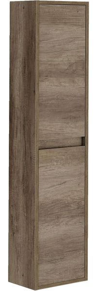 ARKITMOBEL, Badezimmer-Säule mit 2 Türen – schmaler Badhochschrank in Nordik-Optik, platzsparendes Badezimmermöbel, Maße: 30 x 140 x 25,5 cm (B x H x T), Modell Dakota