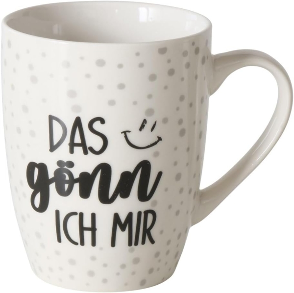 BOLTZE Becher Kaffeebecher Set 2er - Gönn Dir was schönes, Porzellan