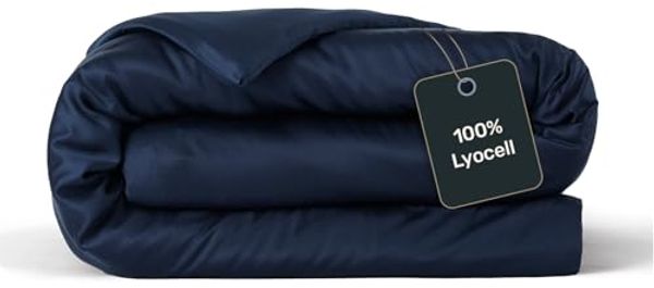 twenty:three® Bettbezug Lyocell Deckenbezug Midnight Blue, Atmungsaktiv, Ultraweich, 100% TENCEL™ Lyocell, Nachhaltig