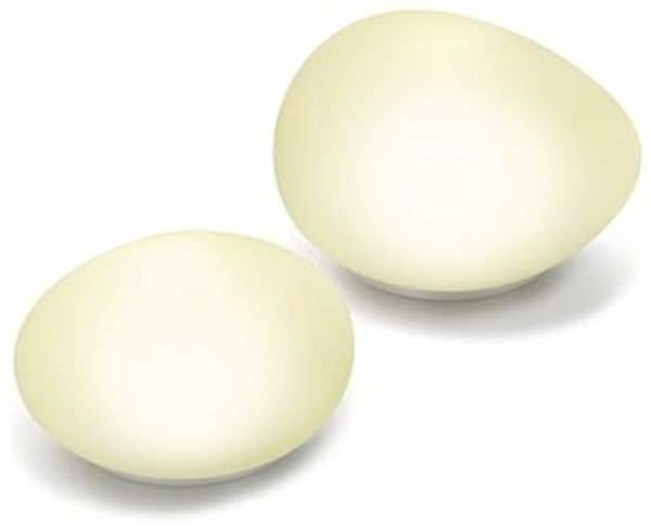 Solar Glas Deko Steinleuchten 2er Set Lichtfarbe neutralweiß 4100K Gartendekoration Solarleuchten esotec 102084