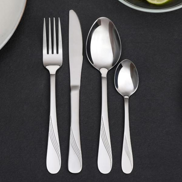 Gräwe Tafelbesteck 24-tlg., Edelstahl silber Bild 4