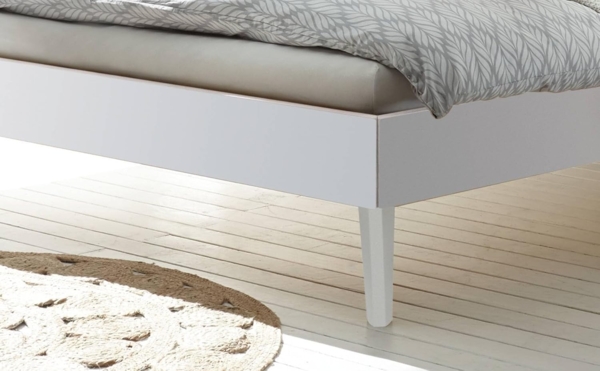 Hasena Trento Pesaro Massivholzbett 120x200 Buche weiss deckend, lackiert 25 Bild 4