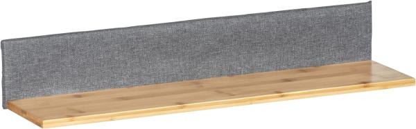 Wenko 62225800, Schweberegal, Wandverteiler, MDF-Platten, Polyester, Grau, Holz, Universal, 1 Regale