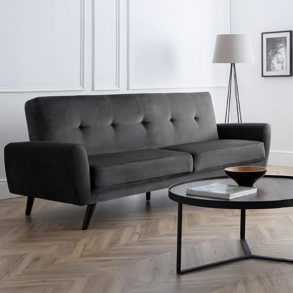 Julian Bowen Monza Sofa, Zweisitzer, dunkelgrau
