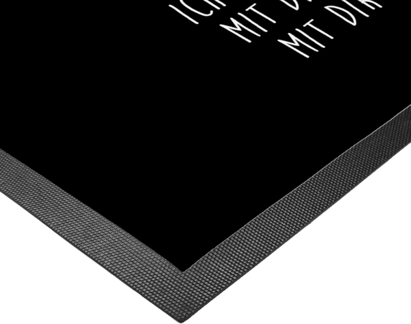 Mr. & Mrs. Panda Fußmatte Schnecken Liebe, Schmutzmatte 40 x 60 cm, Schwarz, Freundin, Fußmatte, Höhe: 40 mm Bild 4