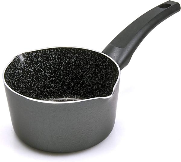 ALLUFLON Tradizione Italia Kasserolle 14 cm, Aluminium, Schwarz