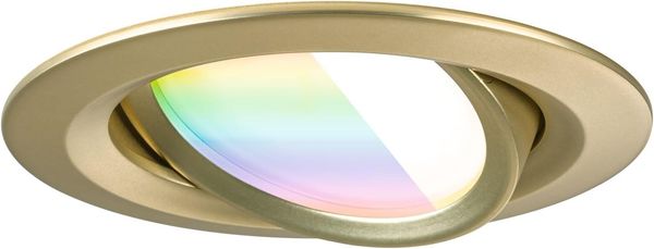 LED Einbauleuchte Nova Coin rund 84mm 50° RGBW+ 3x6W 3x500lm 230V Gold matt Aluminium Bild 11