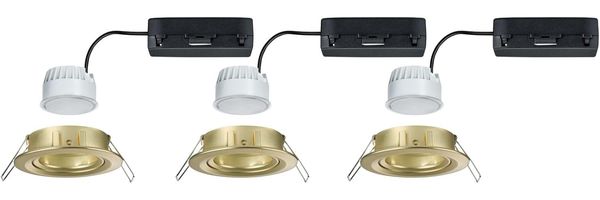 LED Einbauleuchte Nova Coin rund 84mm 50° RGBW+ 3x6W 3x500lm 230V Gold matt Aluminium Bild 8