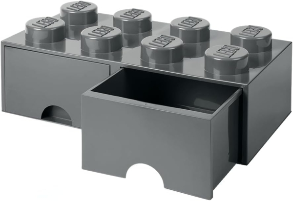 Room Copenhagen 'LEGO Storage Brick Drawer 8' Aufbewahrungsbox dunkelgrau