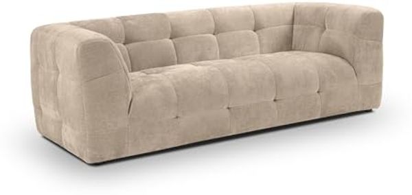 Schlafsofa (B/H/T: 217x72x96 cm) in Beige