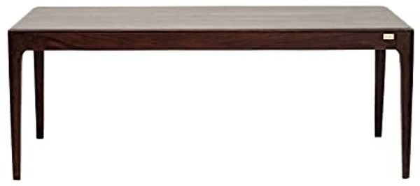 Kare Design Tisch Brooklyn Walnut, Esszimmertisch aus Massivem Sheesham-Holz, Holztisch, Massivholztisch, Dunkelbraun gebeizter Esstisch, (H/B/T) 76 x 200 x 100 cm