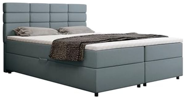 PANDA MÖBEL GmbH Boxbett Reve, 140x200, 160x200, 180x200, Boxbett mit Bettkasten und Topper
