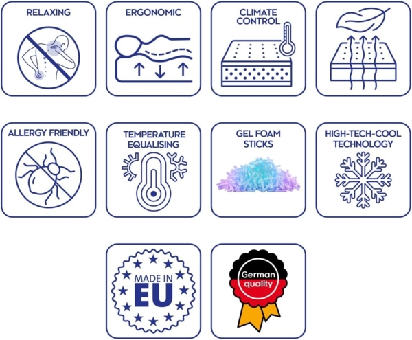 CloudComfort Basic Gel-Flocken Kopfkissen 40 x 80 cm Bild 5