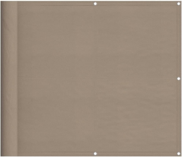 vidaXL Balkon-Sichtschutz Taupe 90x700 cm 100 % Polyester-Oxford 4000242
