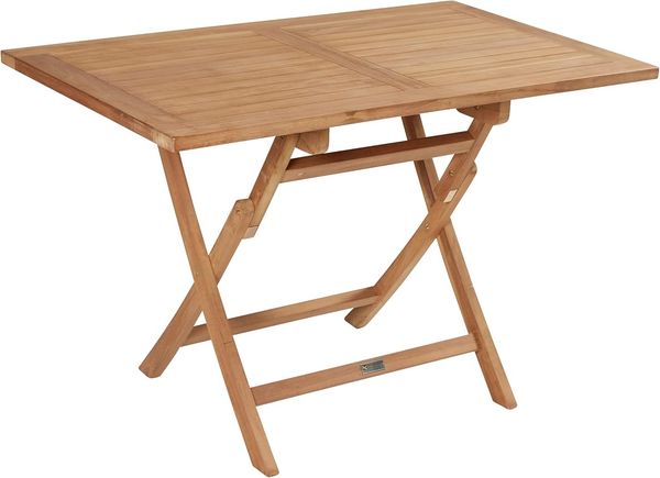 KAMPEN Gartentisch 70x120 klappbar, rechteckig, aus Teakholz