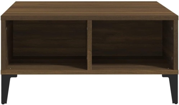 Couchtisch Braun Eichen-Optik 60 x 60 x 30 cm Spanplatte [813169] Bild 4