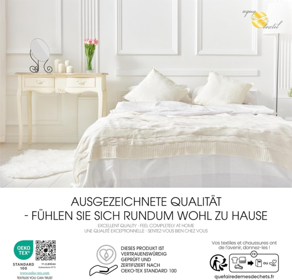 aqua-textil Soft Touch Matratzenschoner 200x220 cm Mikrofaser Unterbett Matratzenauflage 0010597 Bild 5