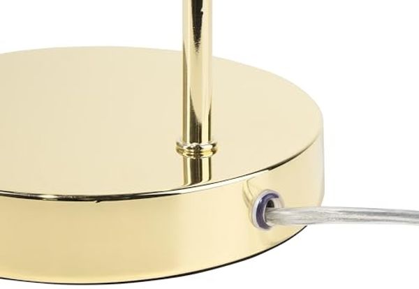 Tischlampe Savena Gold Metall 48 cm Glühbirnen-Optik langes Kabel mit Schalter Bogenlampe Modernes Design Bild 7