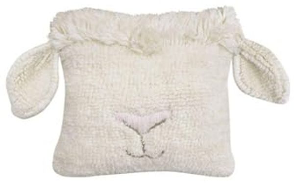 Lorena Canals Pink Nose Sheep Kissen Weiß, 35x35 cm