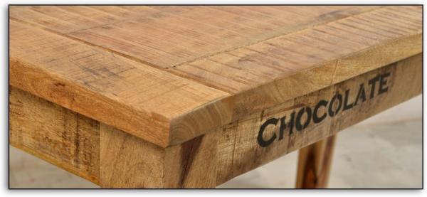 RUSTIC Tisch Lackiertes Mangoholz Natur Bild 5