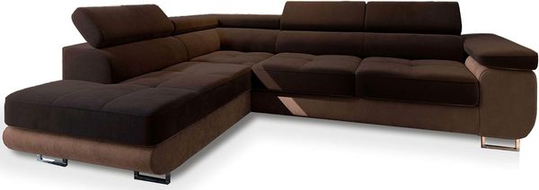Masseno Ecksofa SELVA mit Schlaffunktion L-Form, Sofa mit Bettkasten