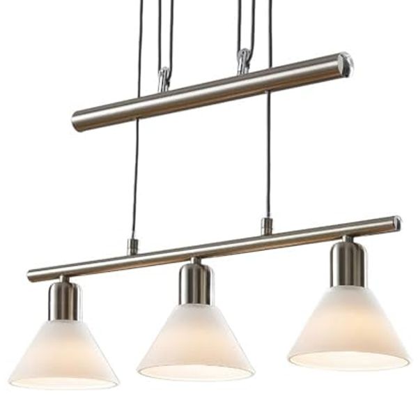 Lindby Hängeleuchte Delira, Metall, Alu IP20, 3 x 40 W