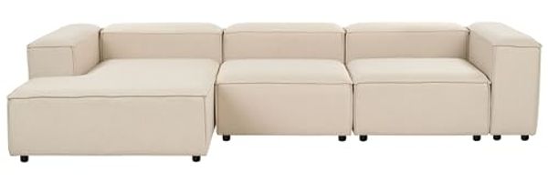 Rechtsseitiges Ecksofa ARDAL Stoff Beige Rechtsseitig