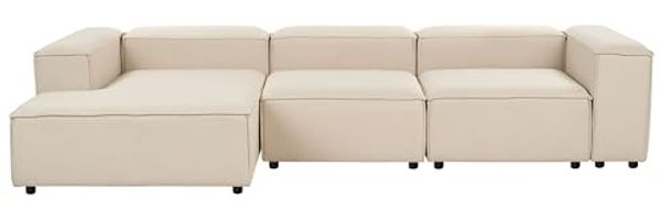 Rechtsseitiges Ecksofa ARDAL Stoff Beige Rechtsseitig