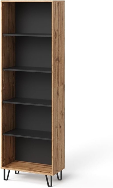 Vicco Bücherregal Eiche Wotan 60x186.6 cm, Amber