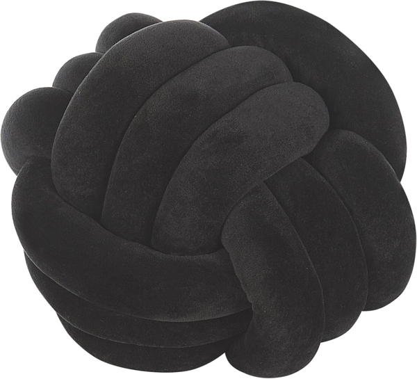Dekokissen Ohne Muster MALNI Samtstoff 30 x 30 cm Schwarz