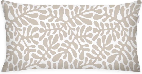 TOM TAILOR HOME Kissenhülle new bedroom, ORGANIC LEAVES, 40x40cm oder 40x80cm, (1 Stück), mit farbigem Markenreißverschluss