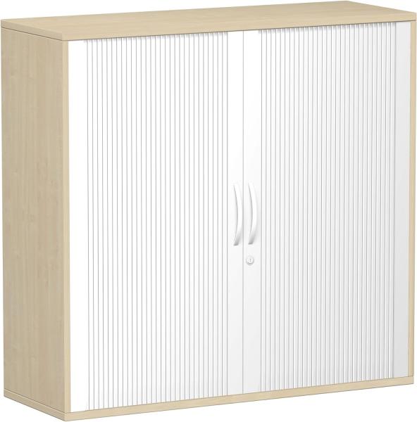 Querrollladenschrank Oberboden 25 mm, 120x42x118cm, Silber Ahorn