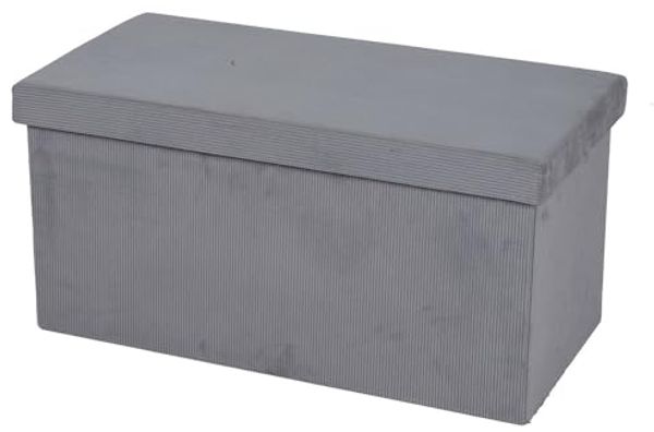 Urban Living faltbare SITZBANK CORD "velours côtelé" 53514 Denim/Grau