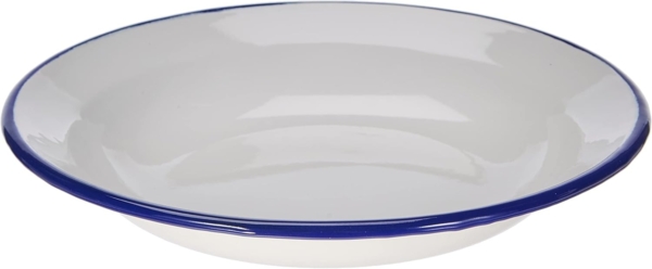 Teller tief HUSUM aus Emaille, 24 cm / Karl Krüger