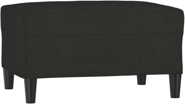 vidaXL Fußhocker Schwarz 70x55x41 cm Stoff 349307