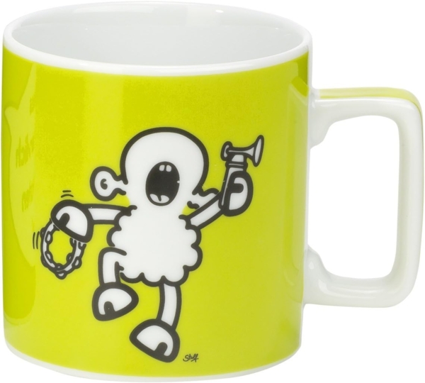 Sheepworld Tasse mit Spruch Nervlich Wortheld-Tasse, Porzellan, 45 cl, Grün | Tasse lustig, Sprüche-Tasse | 42475 Bild 3
