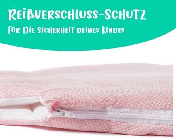 Babyschlafsack HONEY | mitwachsend & atmungsaktiv : 50/56 Spots Flamingo Bild 3