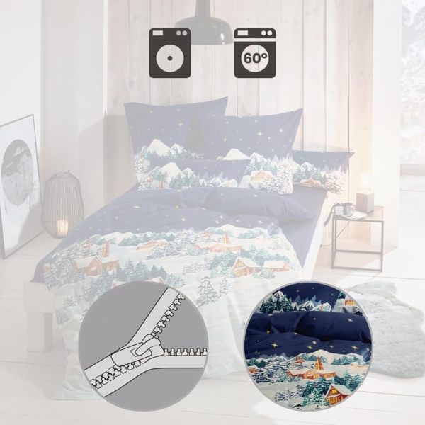 Erwin Müller Bettwäsche Bettwäsche, Biber, Motiv Bild 4